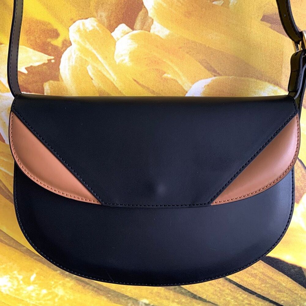 VALENTINA FIORE Leather Saddle Bag